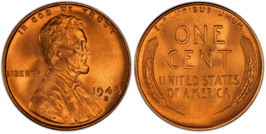 1953 S Lincoln Wheat Penny