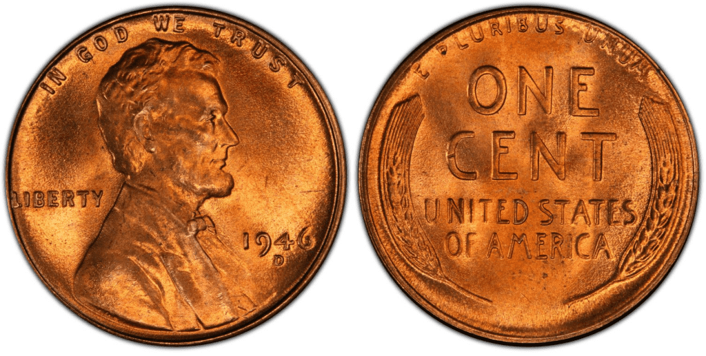 1946 P Lincoln Wheat Penny 