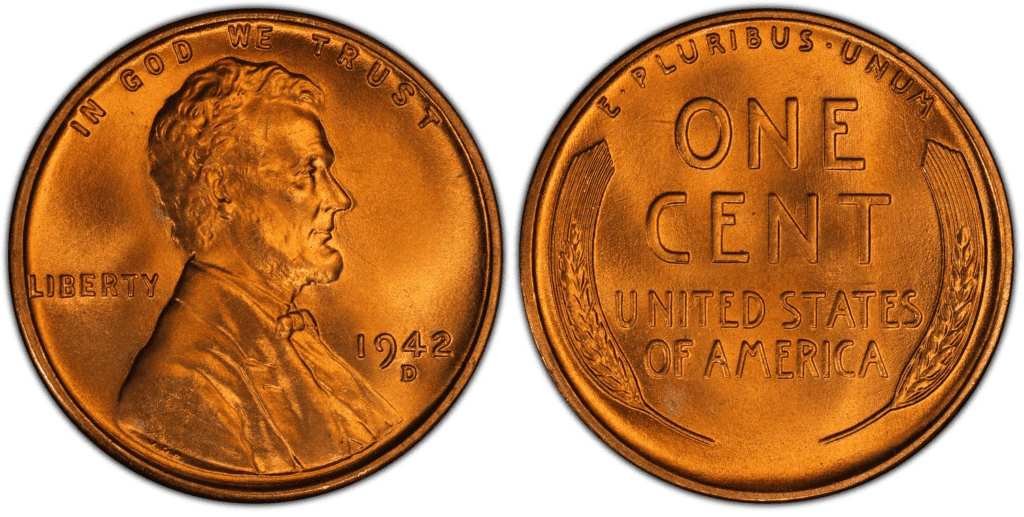 1942 P Lincoln Wheat Penny