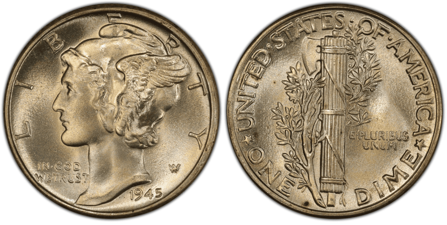 1945 Mercury Dime Value Guide