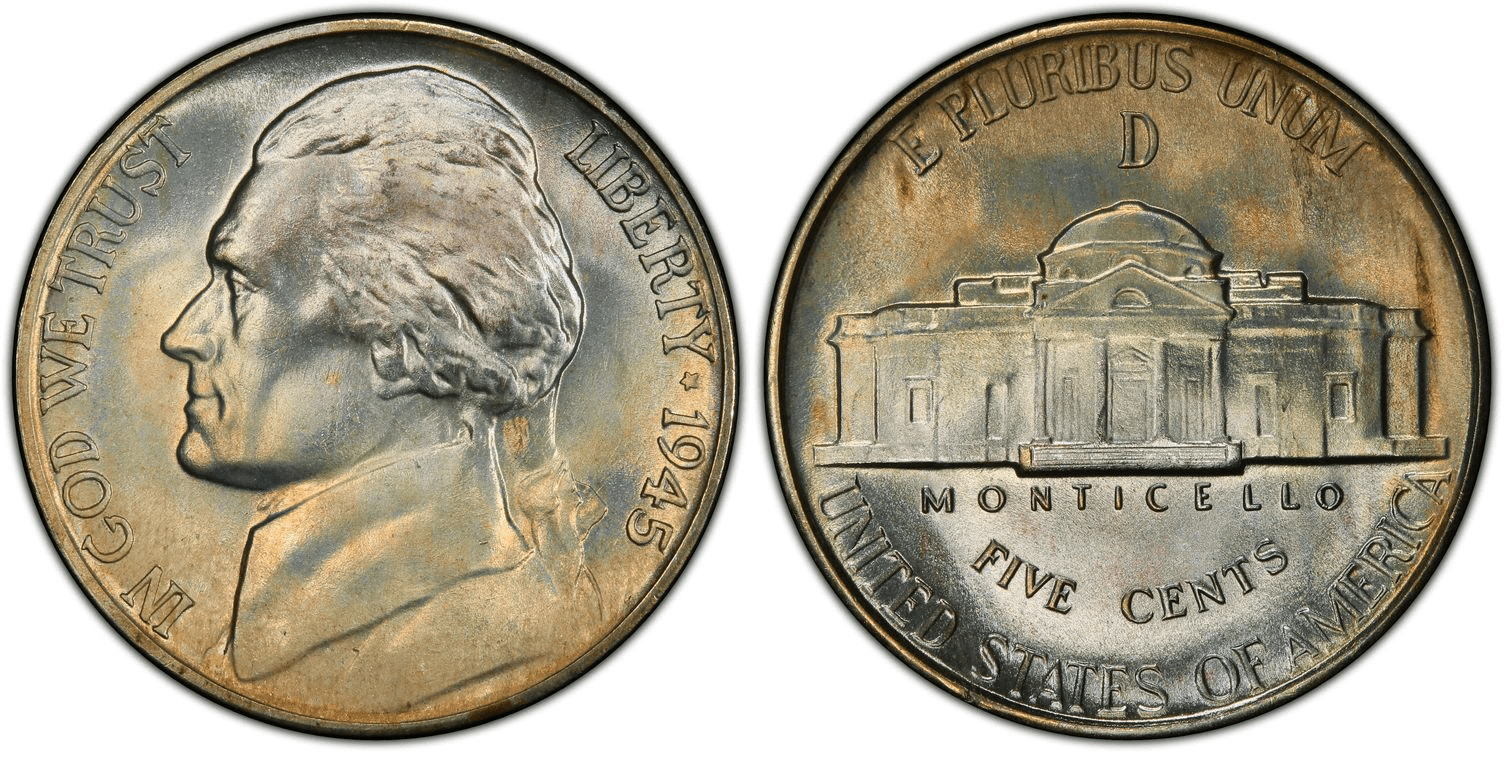 1945 D Jefferson Nickel