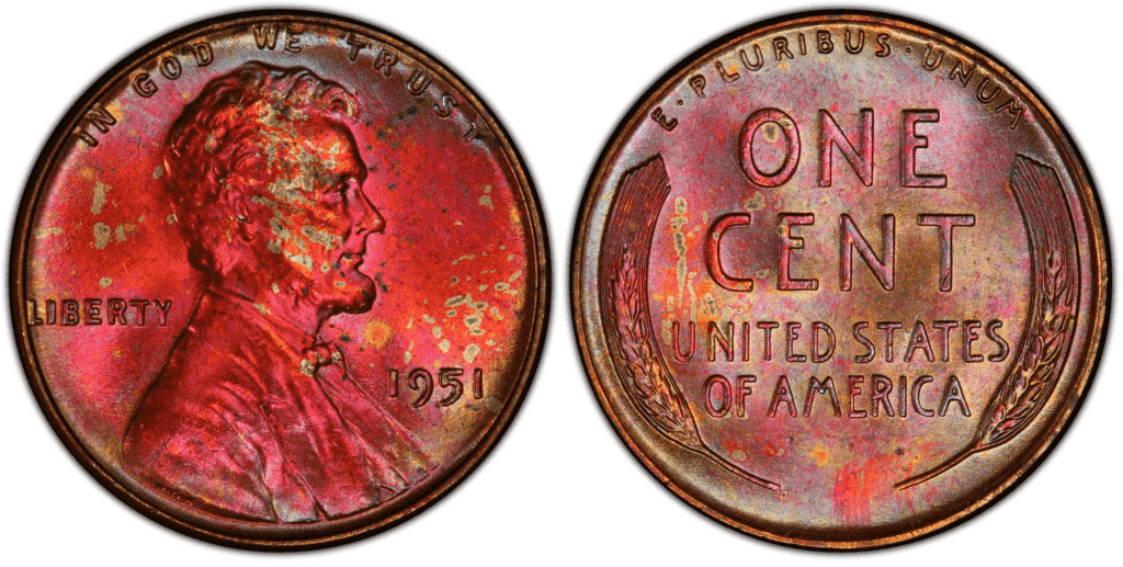1951 P Lincoln Wheat Penny