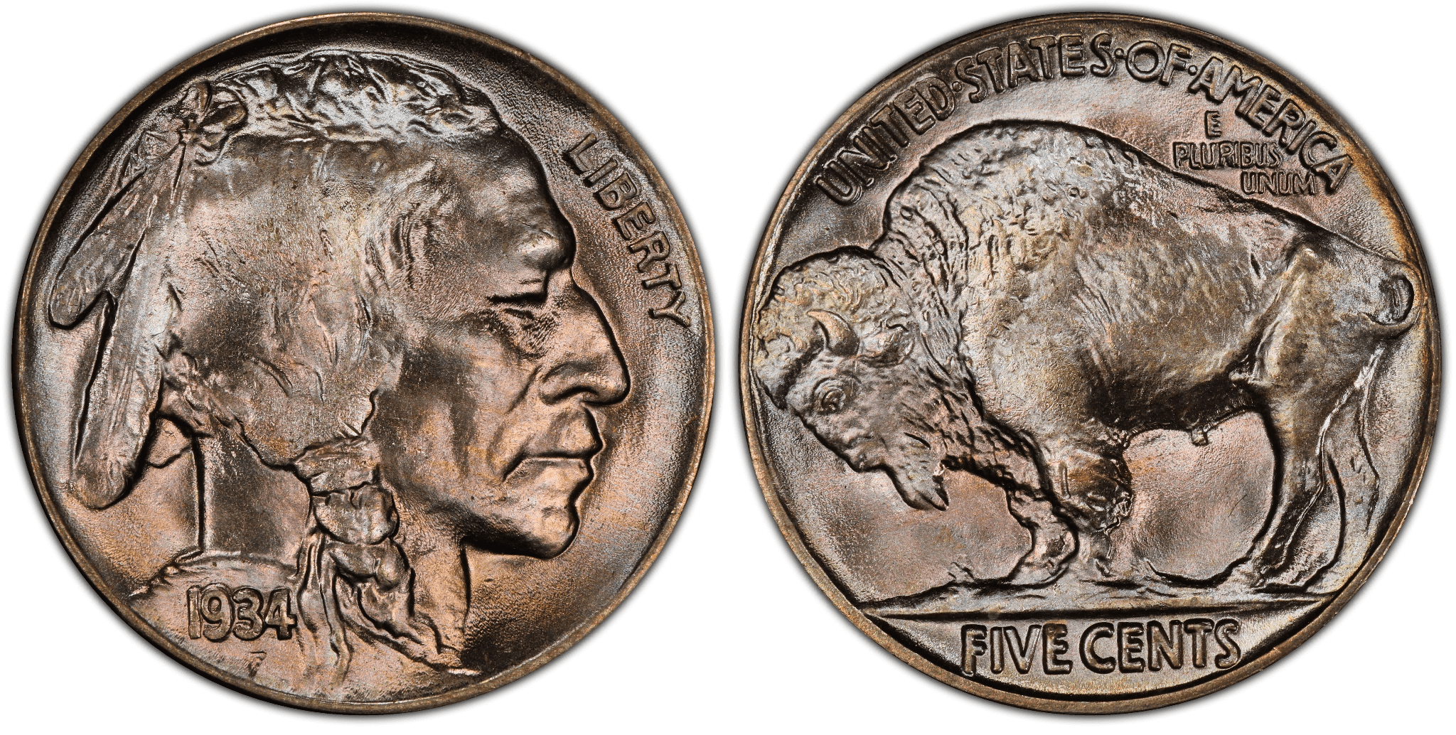 1934 P Buffalo Nickel