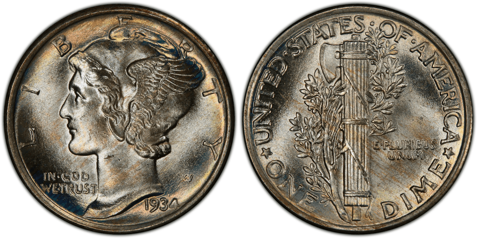 1934 Mercury Dime Value Guide