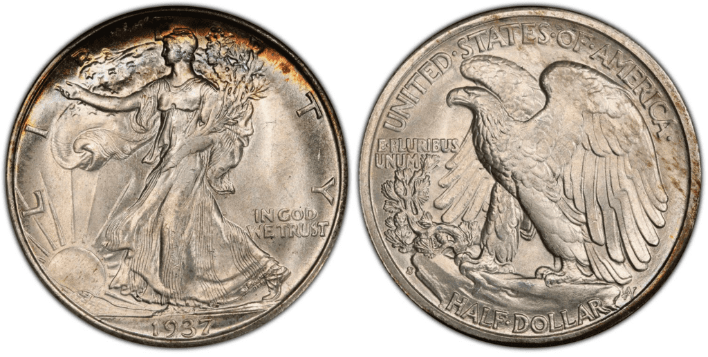 1937 S Liberty Half Dollar