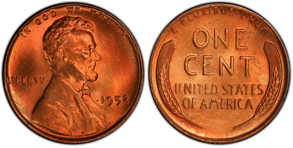 1952 P Lincoln Wheat Penny