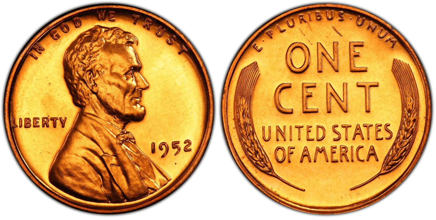 1952 Proof Lincoln Wheat Penny