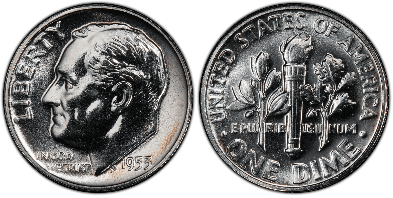 1953 Proof Roosevelt Dime