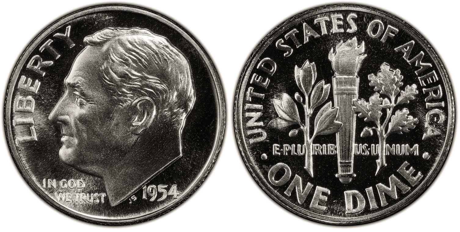 1954 Proof Roosevelt Dime