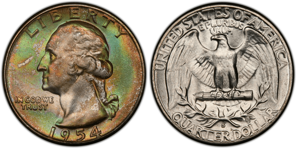 1954 S Washington Quarter