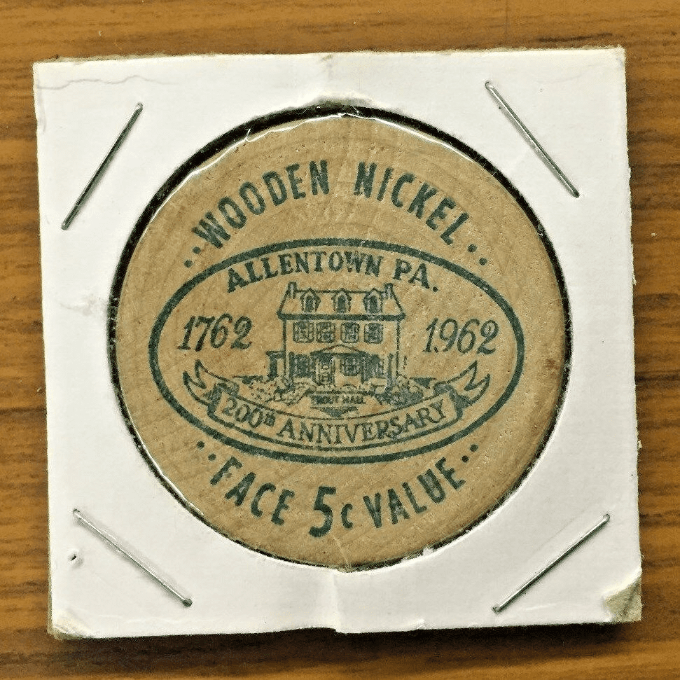 1956 Wooden Nickel (Allentown, Pa)