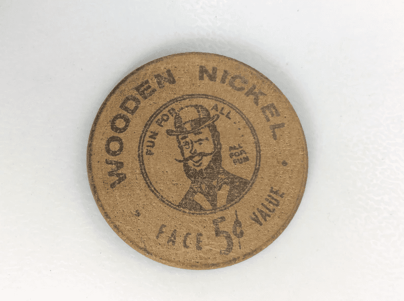 1956 Wooden Nickel (Conneautville, Pa)