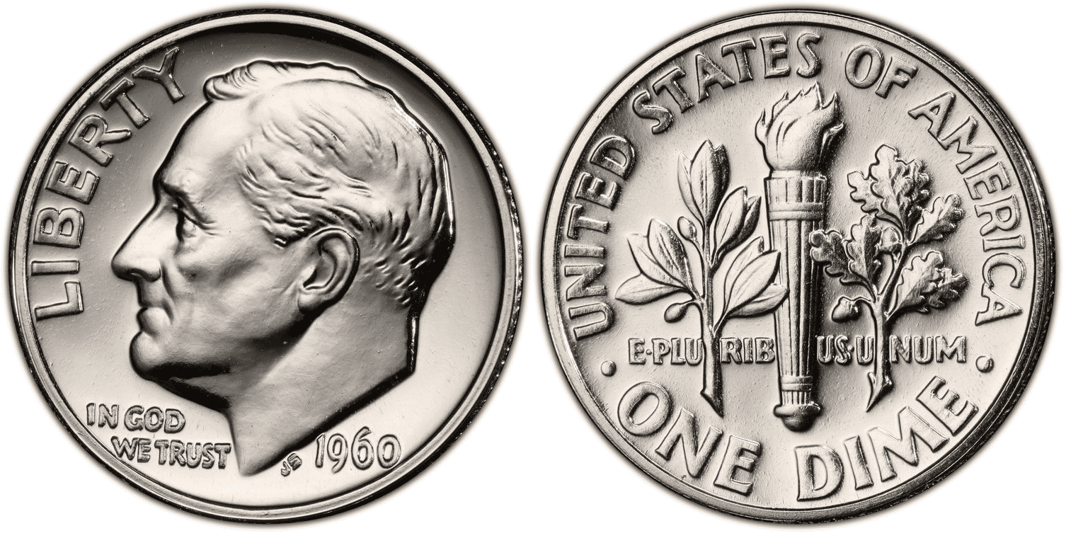 1960 Proof Roosevelt Dime