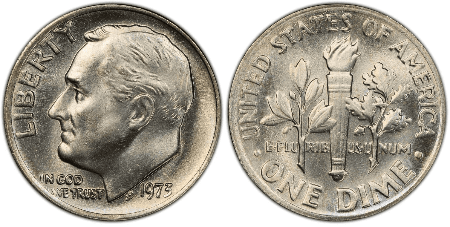 1973 P Roosevelt Dime