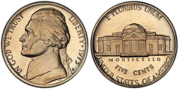 1973 S Proof Jefferson Nickel