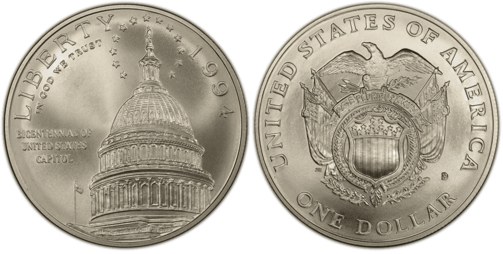 1994 D Capitol One Dollar