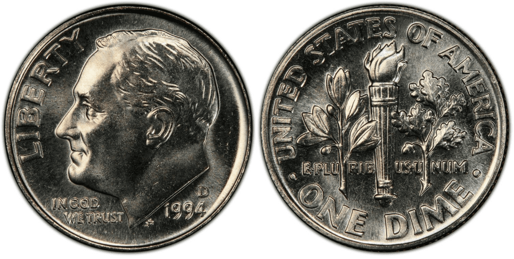 1994 D Mercury Dime