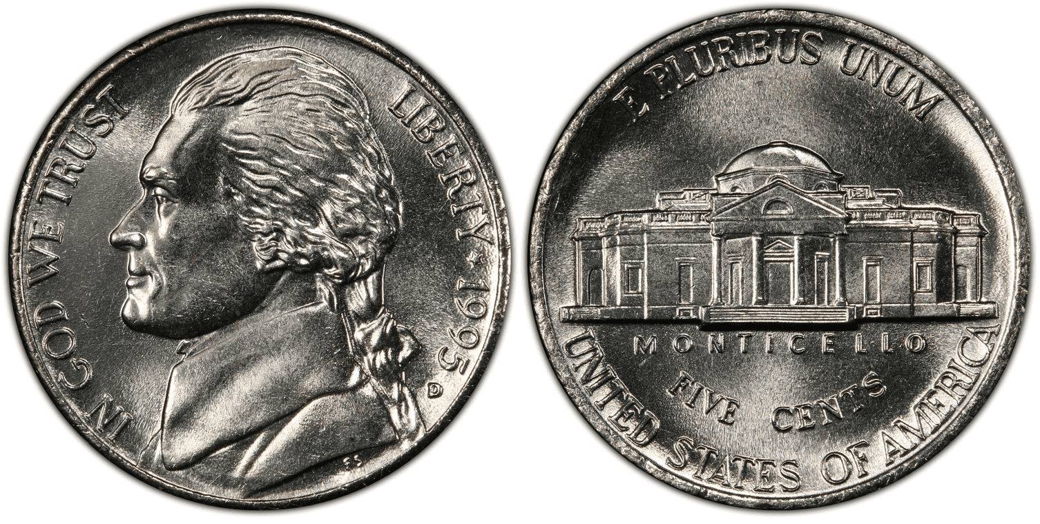 1995 D Jefferson Nickel