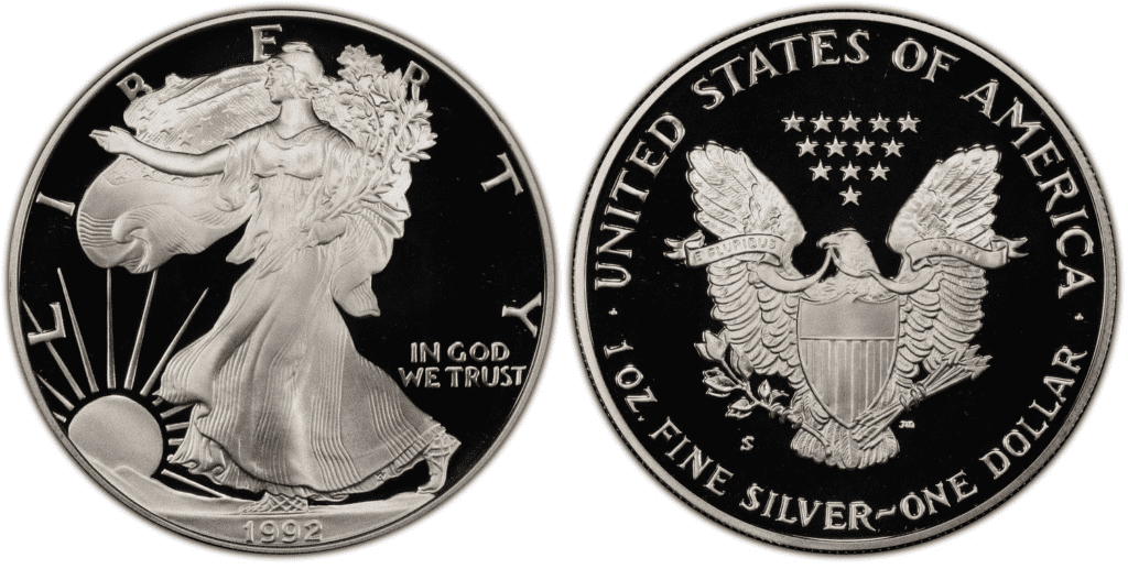 1995 S American Silver Dollar