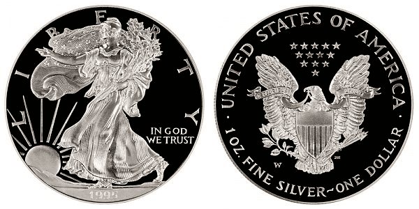 1995 W American Silver Dollar (Proof)