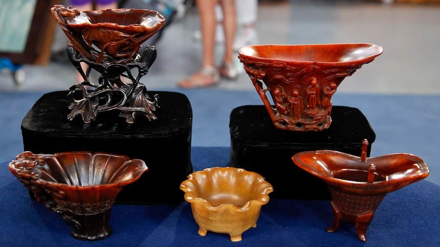 Chinese Rhinoceros Horn Cups