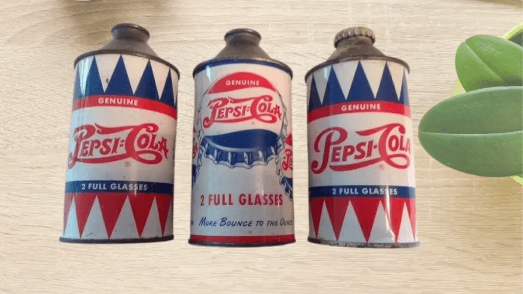 3 Vintage Pepsi-Cola Cans From The ’50s