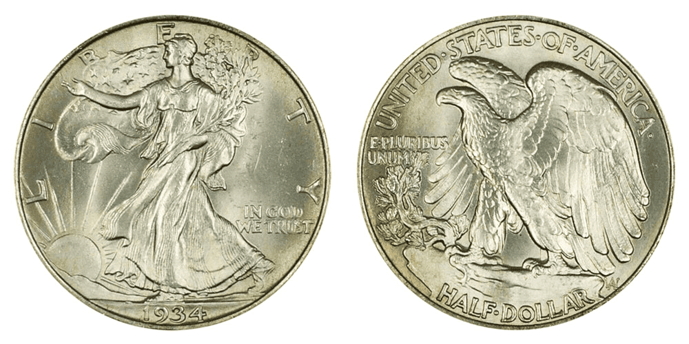 What Is the 1934 Walking Liberty Half Dollar Made Of