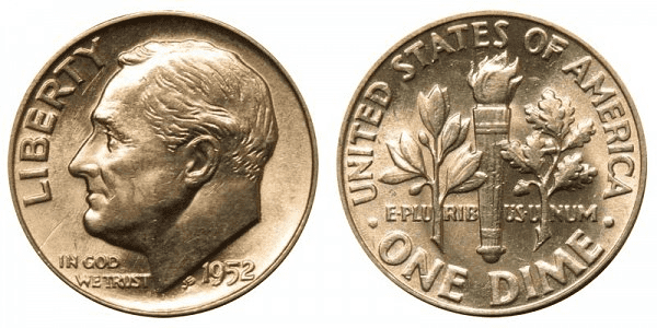 What Is the 1952 Roosevelt Dime Made Of