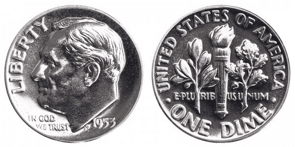 What Is the 1953 Roosevelt Dime Made Of