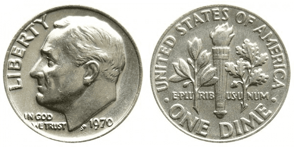 What Is the 1970 Roosevelt Dime Made Of