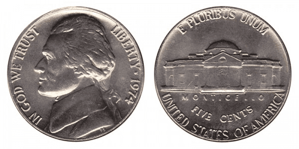What Is the 1974 Jefferson Nickel Made Of
