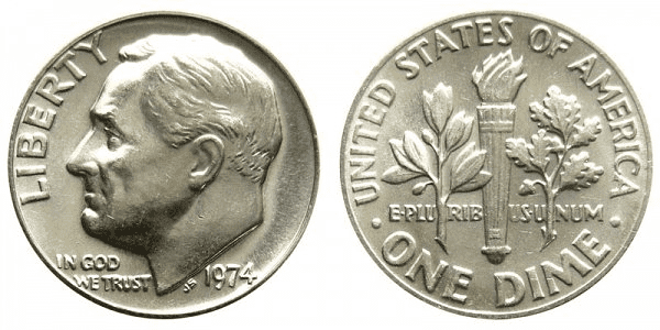 What Is the 1974 Roosevelt Dime Made Of