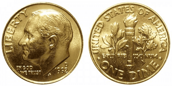 What Is the 1992 Roosevelt Dime Made Of