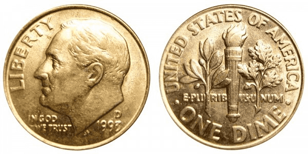 What Is the 1993 Roosevelt Dime Made Of