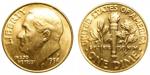 What Is the 1994 Roosevelt Dime Made Of