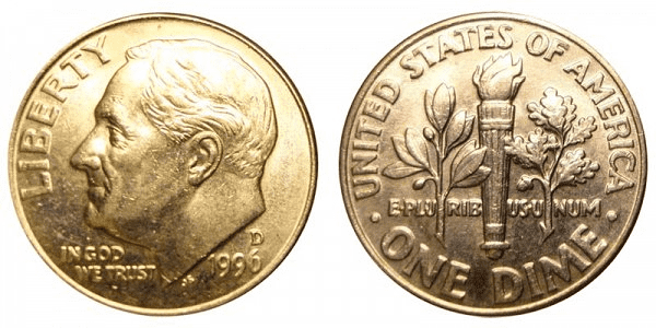 What Is the 1996 Roosevelt Dime Made Of