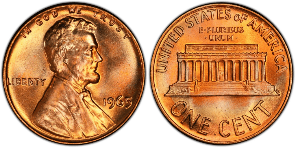 1965 P Lincoln Penny