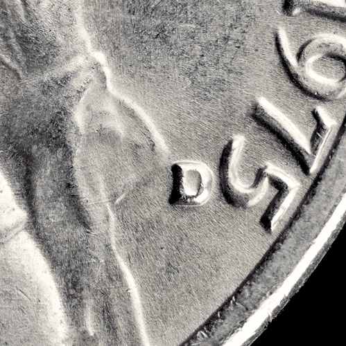 1975 Jefferson Nickel mint mark Error
