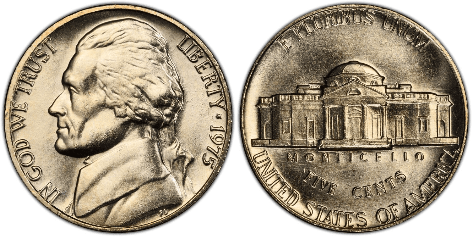 1975 P Jefferson Nickel