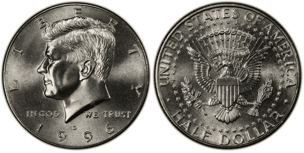 1996 D Kennedy Half Dollar