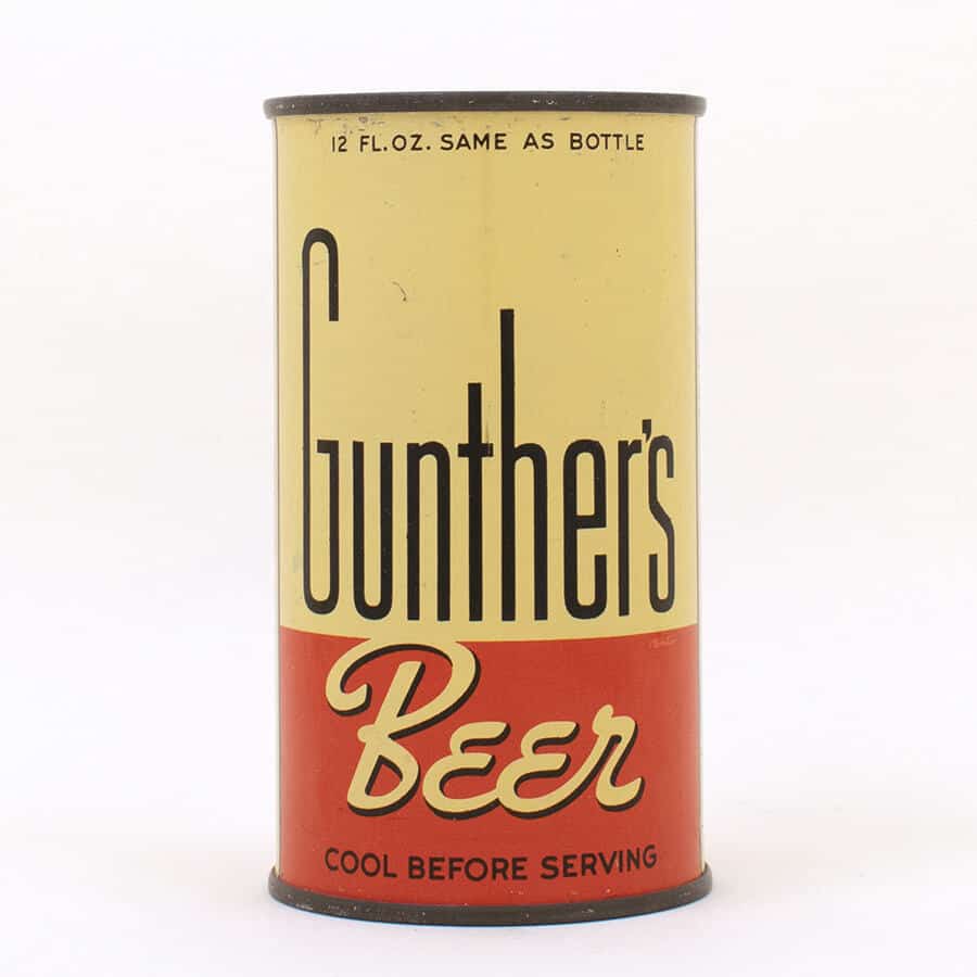 Gunther’s Beer Flat Top Can