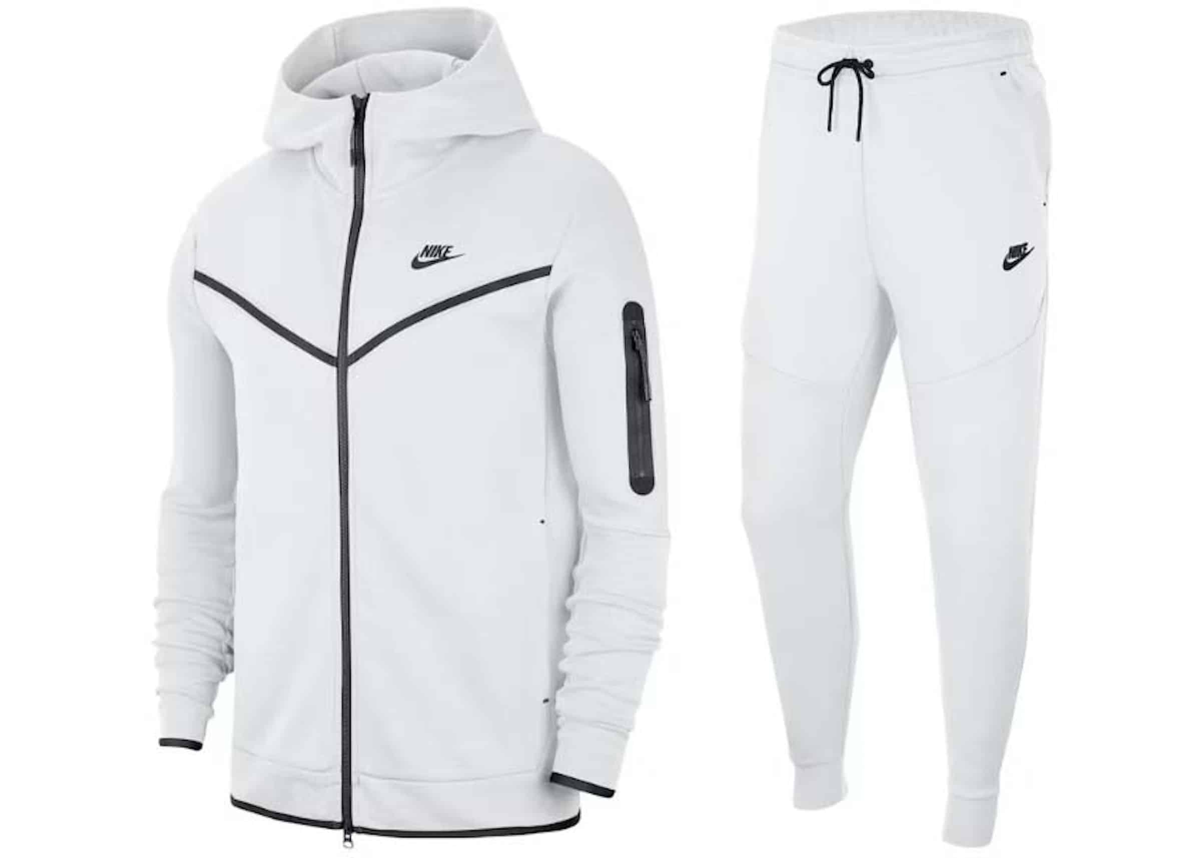 Nike Tech Fleece Hoodie & Joggers Set White