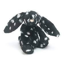 Jellycat Special Edition Paloma Bashful Bunny Soft Toy Black White Spot BNWT