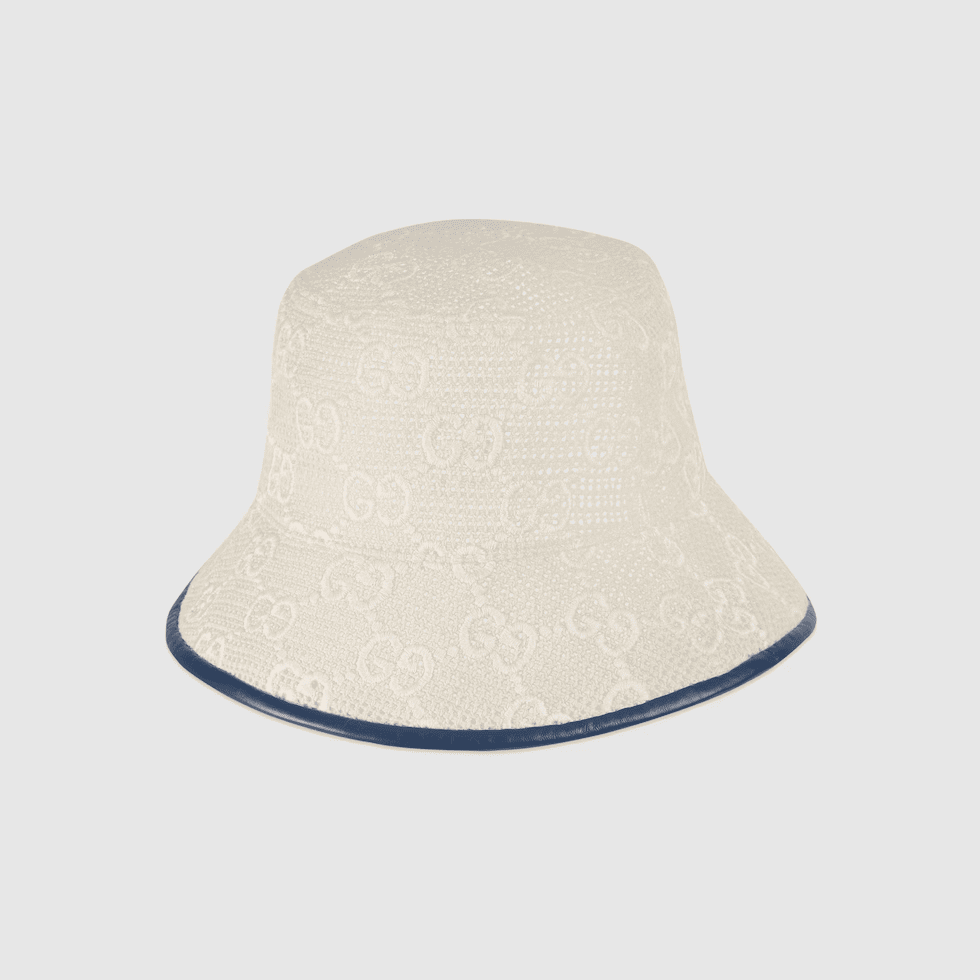 GG Embroidered Cotton Bucket Hat