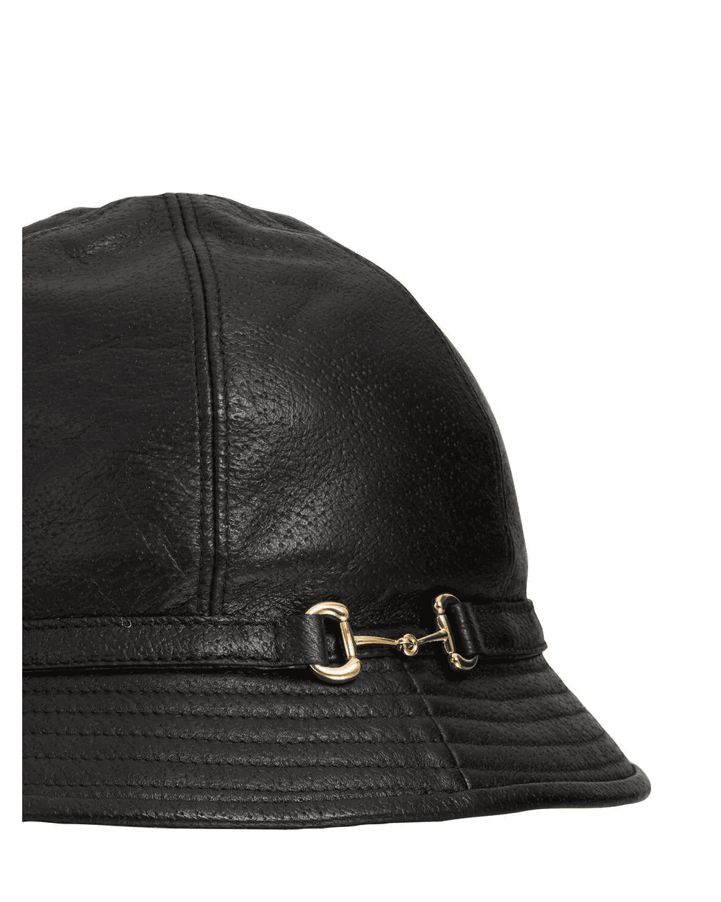Leather Cloche Hat