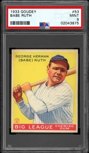 1933 Goudey Babe Ruth #53
