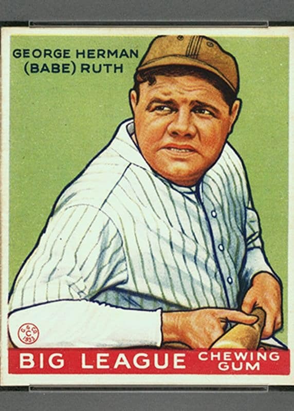 1933 Goudey Babe Ruth #181 SGC 7.5 NRMT Baseball Card