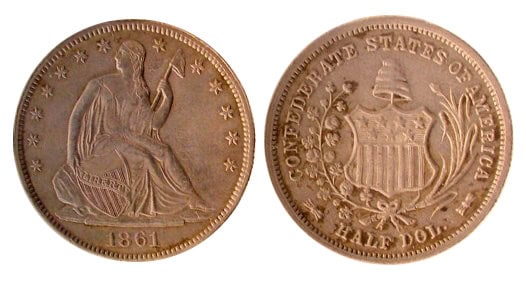 1861 Confederate Half Dollar