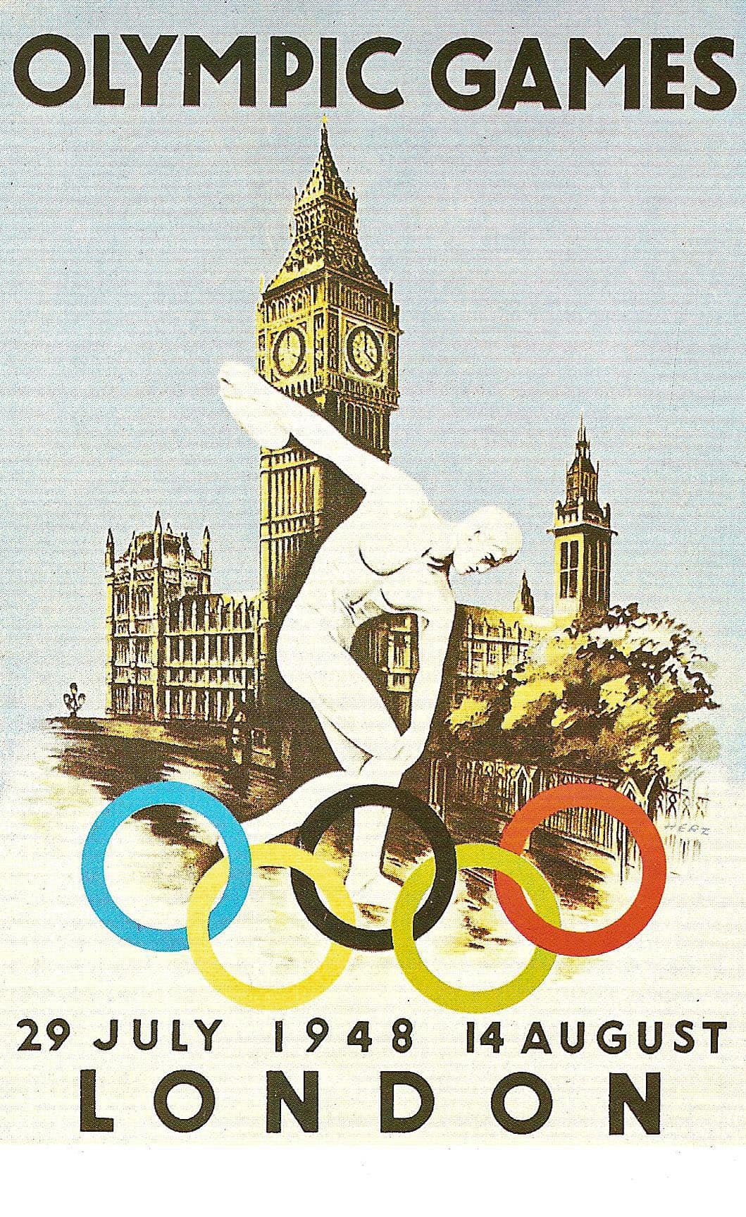 1948 Olympic Games Poster