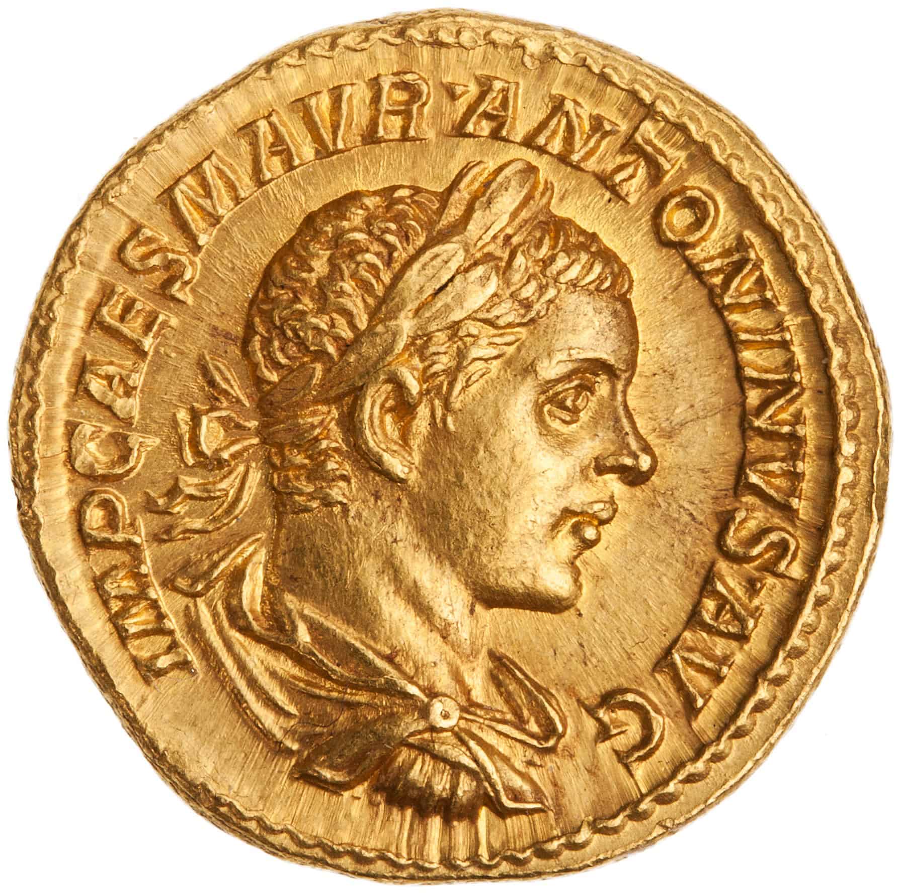 218 AD Elagabalus Gold Aureus